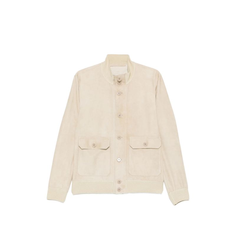 Santoro Neutrals Jackets  Leather Jackets Men